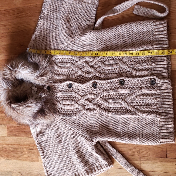 Ann Taylor Loft Button & Belted Cable Knit Cardigan Sweater Women's Size XSmall - Picture 6 of 15